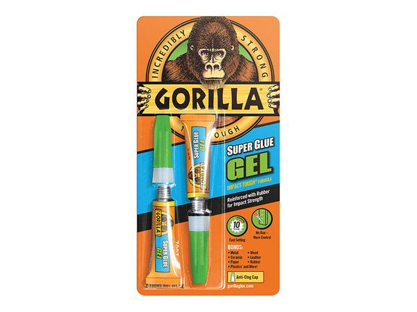 Gorilla Glue Gorilla Superglue Gel 3g (Twin Pack) – – Now available at MTN Shop UK.
