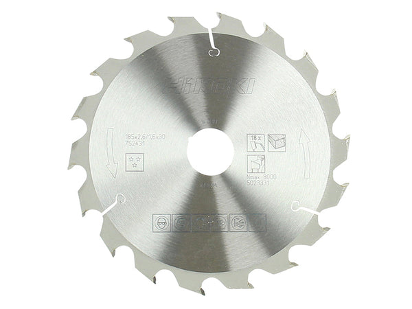 HiKOKI Circular Saw Blade 185 x 30mm x 18T – – Now available at MTN Shop UK.