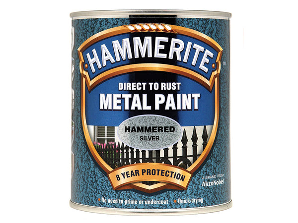 Hammerite Direct to Rust Hammered Finish Metal Paint Silver 750ml – – Now available at MTN Shop UK.