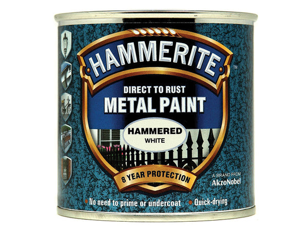 Hammerite Direct to Rust Hammered Finish Metal Paint White 250ml – – Now available at MTN Shop UK.