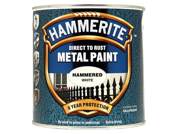 Hammerite Direct to Rust Hammered Finish Metal Paint White 2.5 Litre – – Now available at MTN Shop UK.
