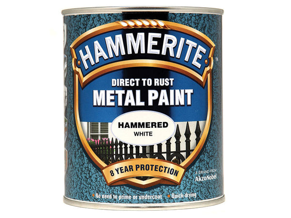 Hammerite Direct to Rust Hammered Finish Metal Paint White 750ml – – Now available at MTN Shop UK.