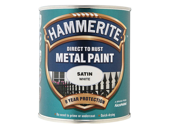 Hammerite Direct to Rust Satin Finish Metal Paint White 750ml – – Now available at MTN Shop UK.
