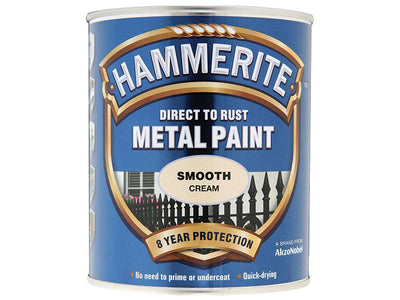 Hammerite Direct to Rust Smooth Finish Metal Paint Cream 750ml – – Now available at MTN Shop UK.