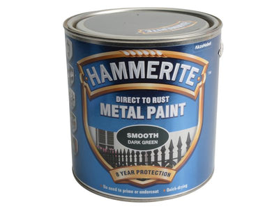 Hammerite Direct to Rust Smooth Finish Metal Paint Dark Green 2.5 Litre – – Now available at MTN Shop UK.