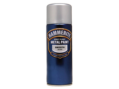 Hammerite Direct to Rust Smooth Finish Aerosol Silver 400ml – – Now available at MTN Shop UK.