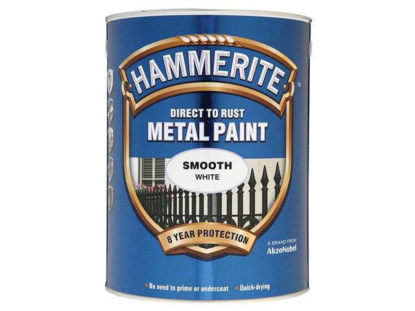 Hammerite Direct to Rust Smooth Finish Metal Paint White 5 Litre – – Now available at MTN Shop UK.