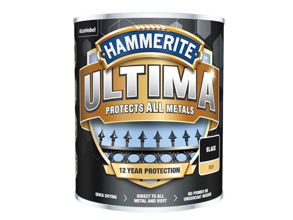 Hammerite Ultima Metal Paint Matt Black 750ml – – Now available at MTN Shop UK.