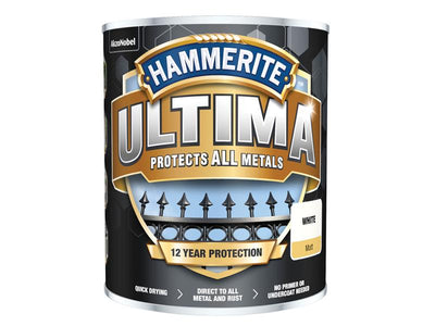 Hammerite Ultima Metal Paint Matt White 750ml – – Now available at MTN Shop UK.