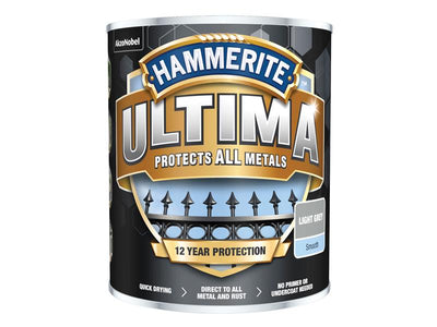 Hammerite Ultima Metal Paint Smooth Light Grey 750ml – – Now available at MTN Shop UK.