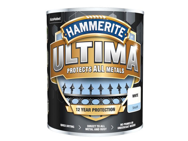 Hammerite Ultima Metal Paint Smooth White 750ml – – Now available at MTN Shop UK.