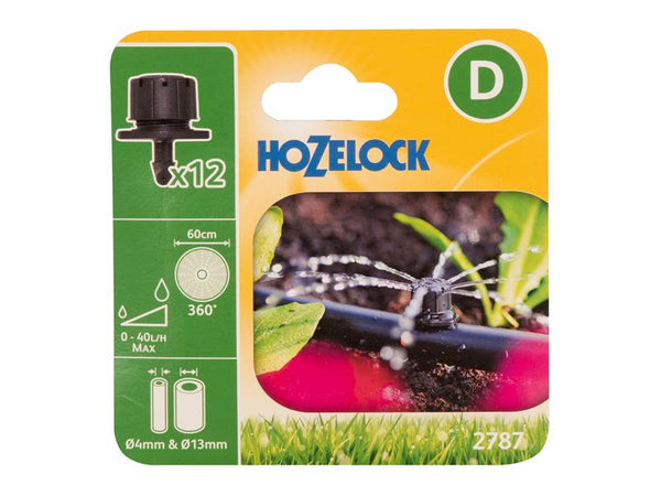 Hozelock 2787 End of Line Adjustable Mini Sprinkler 4/13mm (Pack 12) – – Now available at MTN Shop UK.