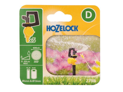 Hozelock 2798 Adjustable 360° Mini Sprinkler (Pack 5) – – Now available at MTN Shop UK.