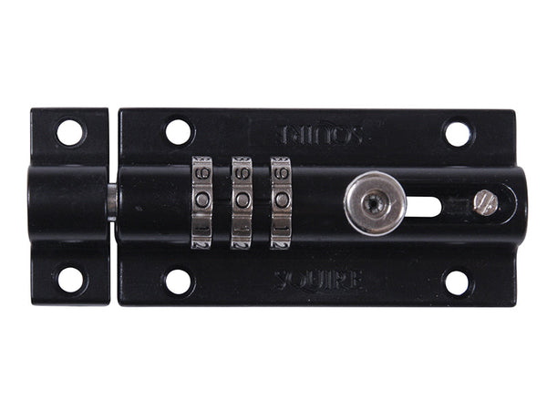 Squire CombiBolt 3 Re-Codable Locking Bolt Black 92mm – – Now available at MTN Shop UK.