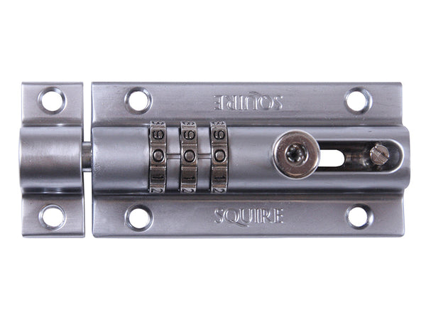 Squire CombiBolt 3 Re-Codable Locking Bolt Chrome 92mm – – Now available at MTN Shop UK.