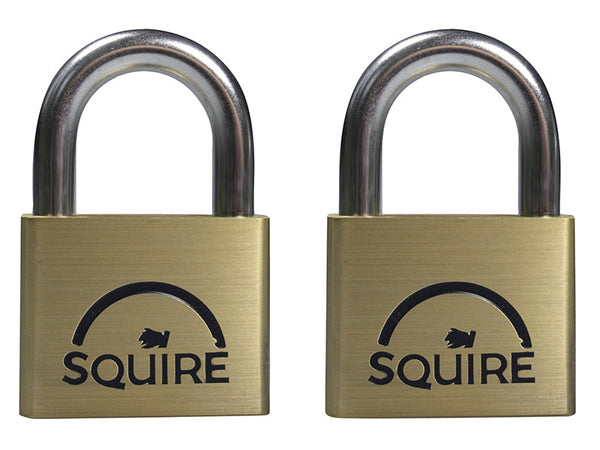 Squire LN4T Lion Brass Padlocks 5-Pin 40mm Twin Pack (2 x LN4KA) – – Now available at MTN Shop UK.