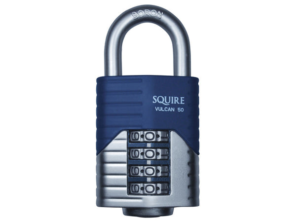 Squire Vulcan Open Boron Shackle Combination Padlock 50mm – – Now available at MTN Shop UK.
