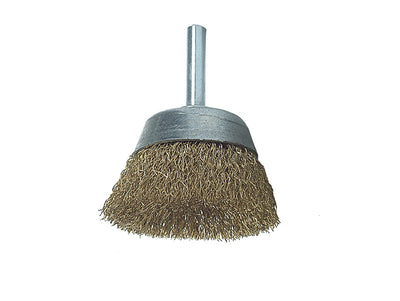 Lessmann DIY Cup Brush with Shank 50mm, 0.25 Brass Wire – – Now available at MTN Shop UK.