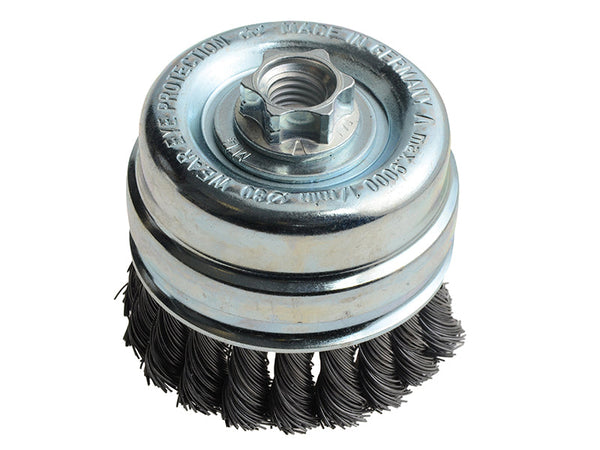 Lessmann Knot Cup Brush 80mm M14x2, 0.50 Steel Wire* – – Now available at MTN Shop UK.
