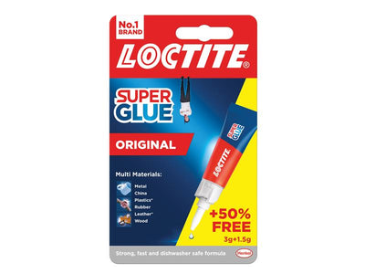 Loctite Super Glue Liquid, Tube 3g + 50% Free – – Now available at MTN Shop UK.