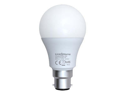 Link2Home Wi-Fi LED BC (B22) Opal GLS Dimmable Bulb, White + RGB 800 lm 9W – – Now available at MTN Shop UK.