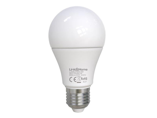 Link2Home Wi-Fi LED ES (E27) Opal GLS Dimmable Bulb, White + RGB 800 lm 9W – – Now available at MTN Shop UK.