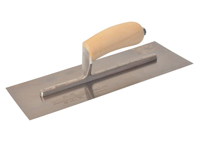 Marshalltown MXS13SS Plasterer's Finishing Trowel Stainless Steel Wooden Handle 13 x 5in – – Now available at MTN Shop UK.