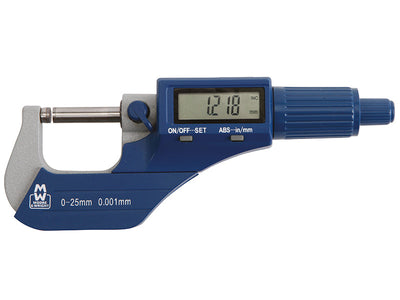 Moore & Wright MW200-01DBL Digital External Micrometer 0-25mm/0-1in 0.001mm/.00005in – – Now available at MTN Shop UK.