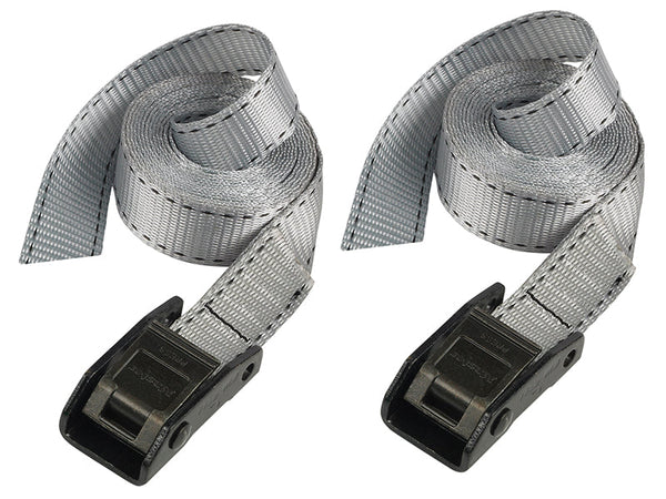 Master Lock Lashing Strap with Metal Buckle, Grey 2.5m 150kg (Pack 2) – – Now available at MTN Shop UK.