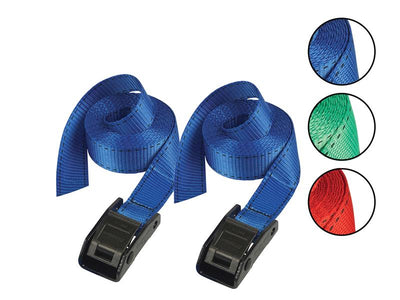 Master Lock Lashing Strap with Metal Buckle, Coloured 5m 150kg (Pack 2) – – Now available at MTN Shop UK.