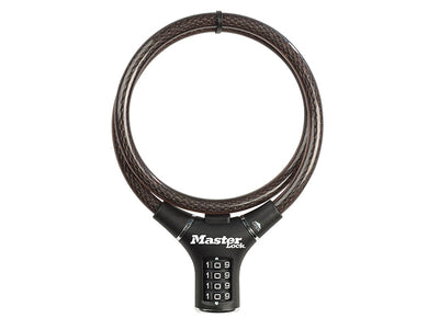 Master Lock Black Steel Rigid Combination Cable 0.9m x 12mm – – Now available at MTN Shop UK.