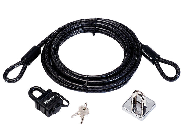 Master Lock Garden Security Kit with Lock Anchor & Cable 4.5m – – Now available at MTN Shop UK.