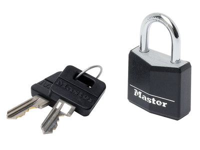 Master Lock Aluminium Black Vinyl Cover 30mm Padlock 4-Pin – – Now available at MTN Shop UK.