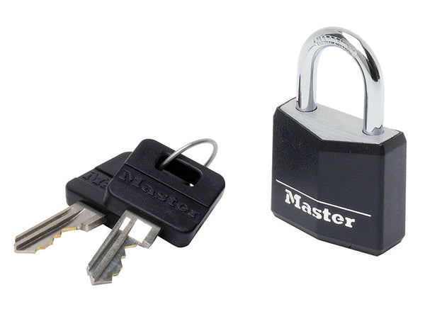 Master Lock Aluminium Black Vinyl Cover 30mm Padlock 4-Pin – – Now available at MTN Shop UK.