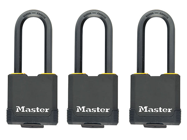 Master Lock Excell™ Weather Tough 45mm Padlock 4-Pin- Keyed Alike x 3 – – Now available at MTN Shop UK.