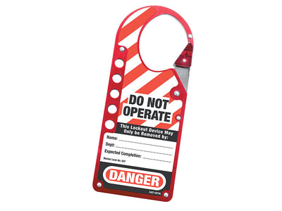 Master Lock Snap-on Hasp Lockout Labelled – – Now available at MTN Shop UK.