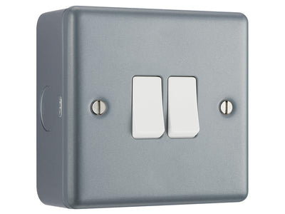 Masterplug Metal Clad 2-Gang 2-Way Light Switch – – Now available at MTN Shop UK.