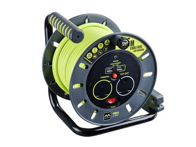 Masterplug PRO-XT Open Cable Reel 240V 13A 2-Socket & 2 USB (2.1A Shared) 25m – – Now available at MTN Shop UK.