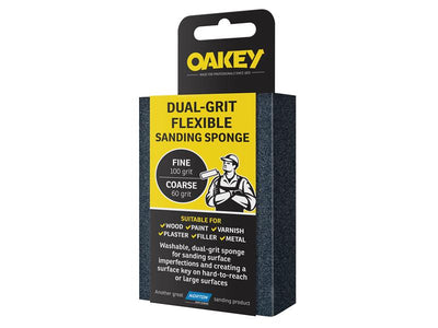 Oakey Dual-Grit Flexible Sanding Sponge Fine/Coarse – – Now available at MTN Shop UK.