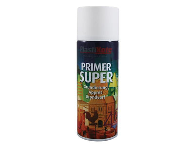 PlastiKote Super Spray Primer White 400ml – – Now available at MTN Shop UK.