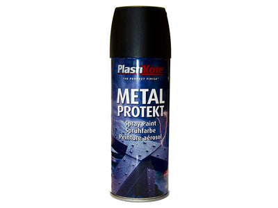 PlastiKote Metal Protekt Spray Matt Black 400ml – – Now available at MTN Shop UK.