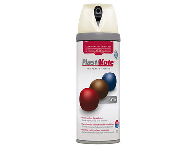 PlastiKote Twist & Spray Satin Porcelain 400ml – – Now available at MTN Shop UK.