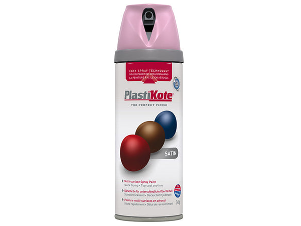 PlastiKote Twist & Spray Satin Cameo Pink 400ml – – Now available at MTN Shop UK.