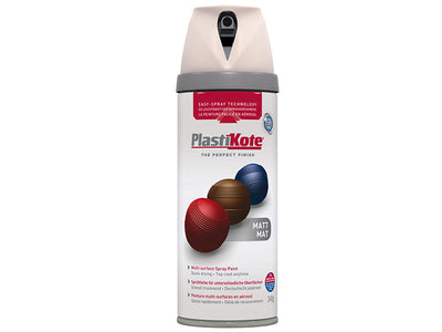 PlastiKote Twist & Spray Matt Antique White 400ml – – Now available at MTN Shop UK.