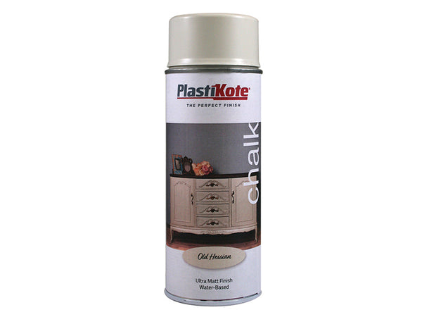 PlastiKote Chalk Finish Spray Old Hessian 400ml – – Now available at MTN Shop UK.