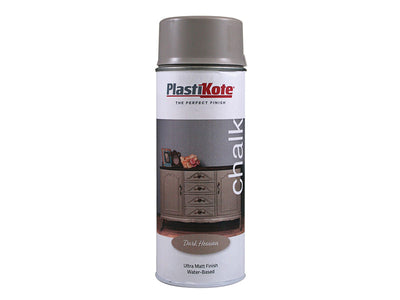 PlastiKote Chalk Finish Spray Dark Hessian 400ml – – Now available at MTN Shop UK.