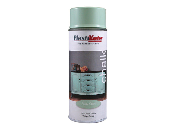 PlastiKote Chalk Finish Spray Pastel Green 400ml – – Now available at MTN Shop UK.