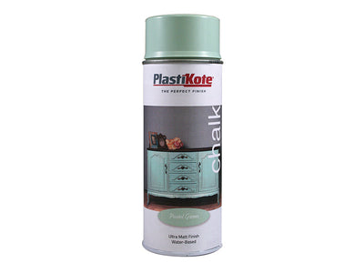 PlastiKote Chalk Finish Spray Pastel Green 400ml – – Now available at MTN Shop UK.