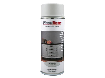 PlastiKote Chalk Finish Spray Dove Grey 400ml – – Now available at MTN Shop UK.