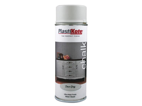 PlastiKote Chalk Finish Spray Dove Grey 400ml – – Now available at MTN Shop UK.